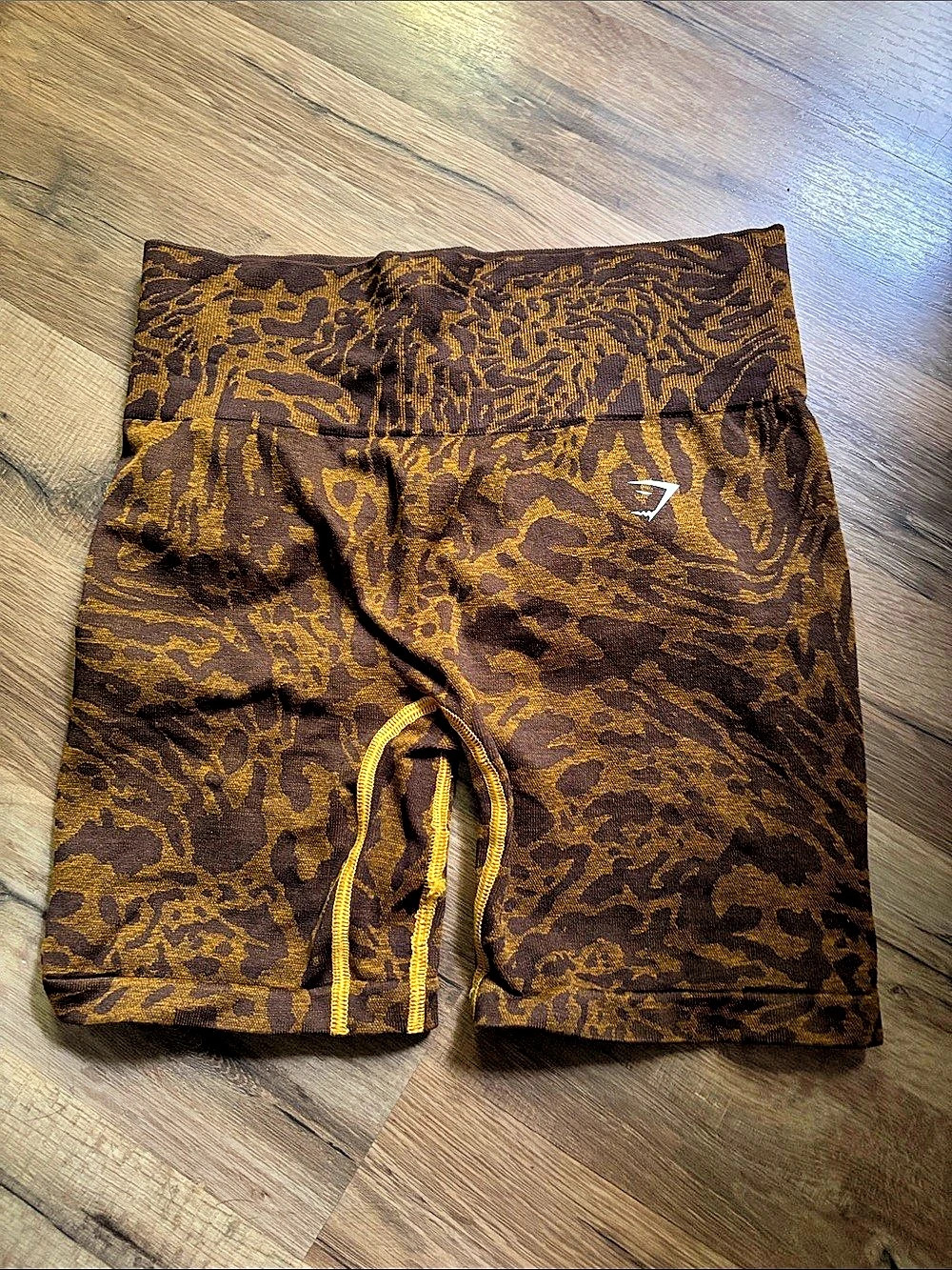 Gymshark Adapt Animal Seamless Shorts Brown Animal Print